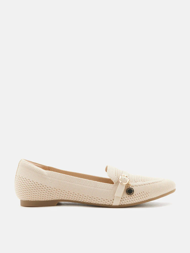 PAZZION, Annabelle Flyknit Loafers, Almond