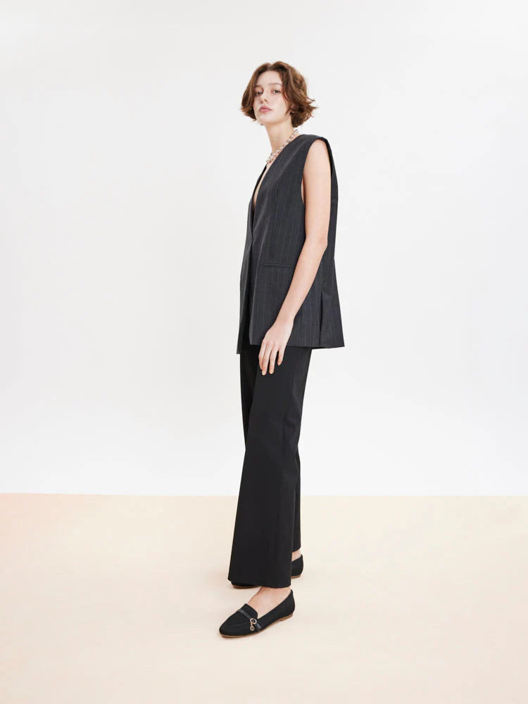 PAZZION, Annabelle Flyknit Loafers, Black