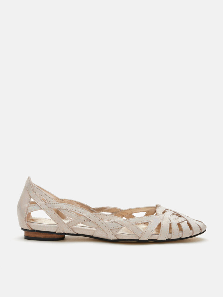 PAZZION, Celina Strappy Flats, White