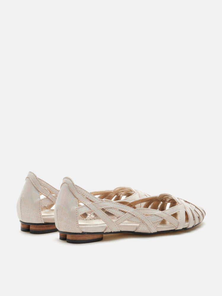 PAZZION, Celina Strappy Flats, White
