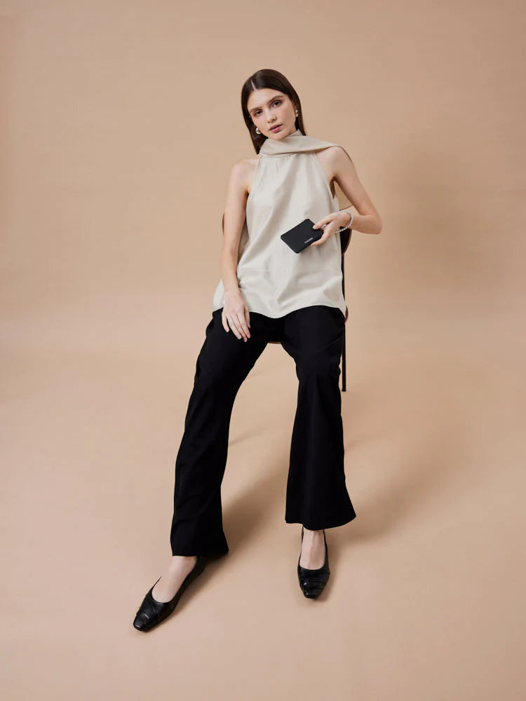 PAZZION, Elie Ruched Padded Flats, Black