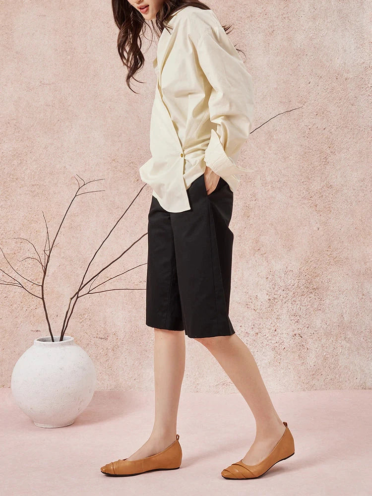 PAZZION, Elie Ruched Padded Flats, Brown