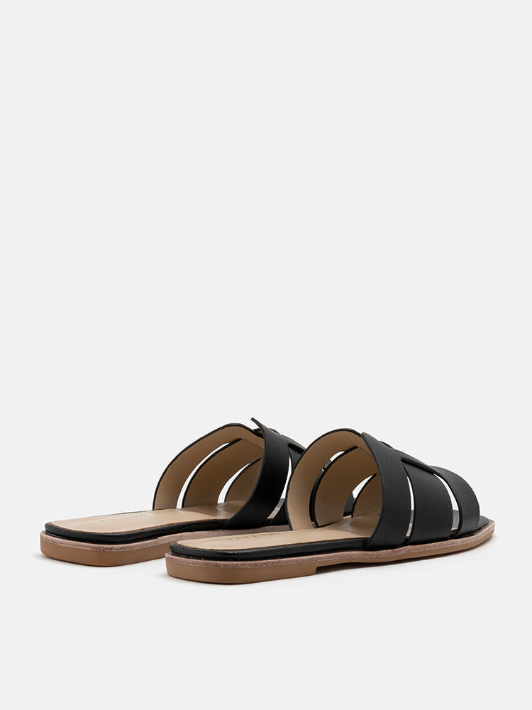 PAZZION, Elmira O.Ori Cage Slides, Black