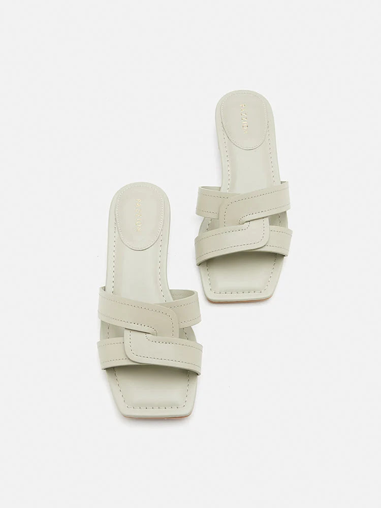 PAZZION, Gemma Crossover Sandals, Green