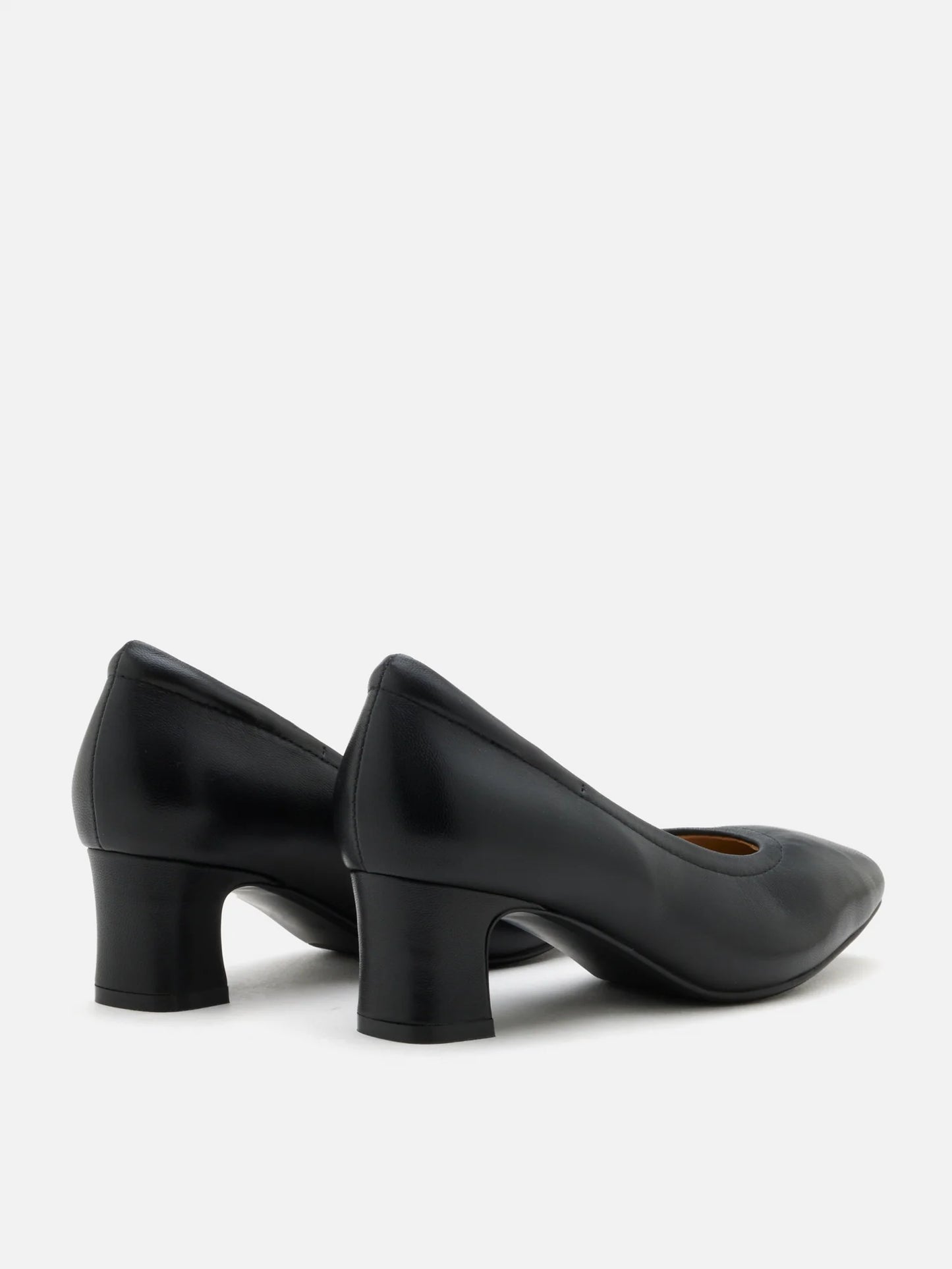 PAZZION, Herve Square Toe Low Heels, Black