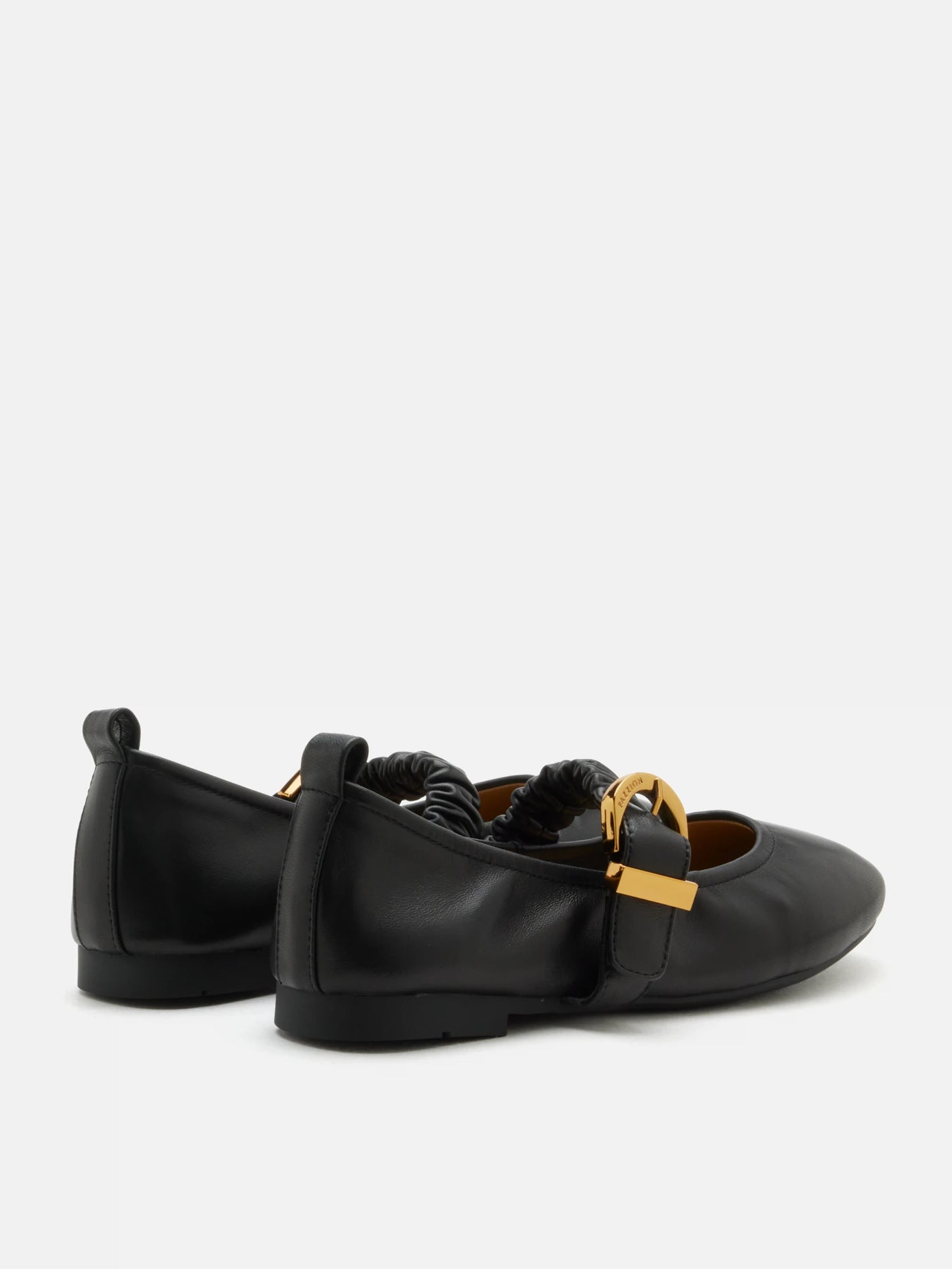 PAZZION, Judith Ruched Strap Maryjanes, Black