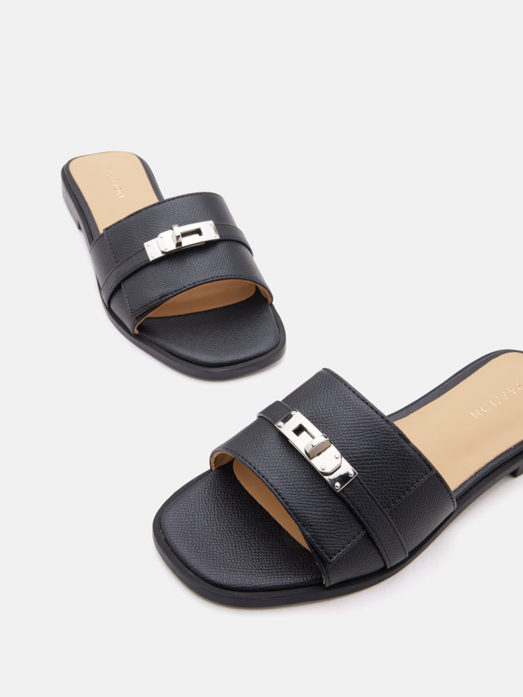 PAZZION, Lexley.O Twist Lock Accent Slides, Black