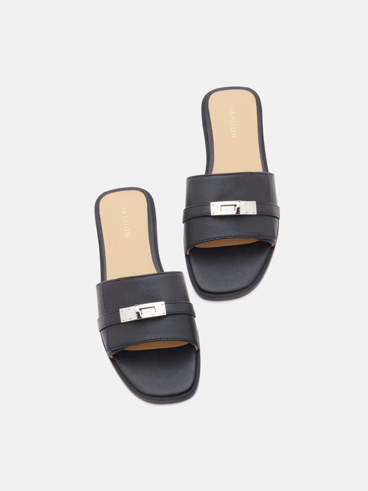 PAZZION, Lexley.O Twist Lock Accent Slides, Black