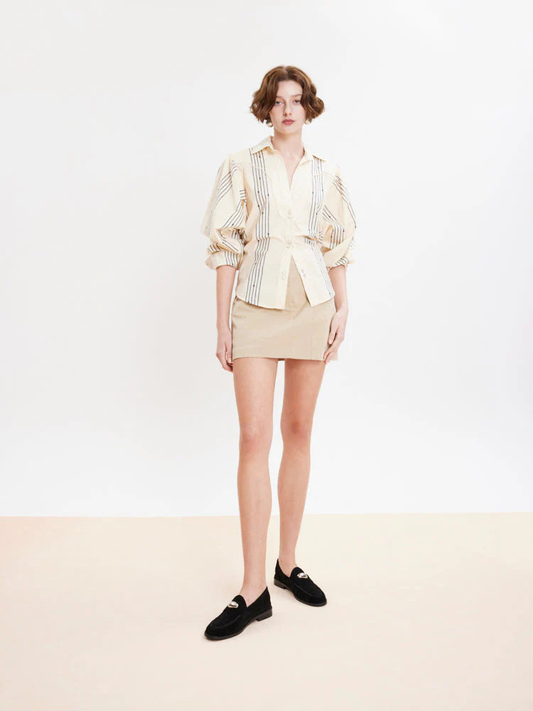 PAZZION, Lilibet Suede Metal-Buckle Loafers, Black