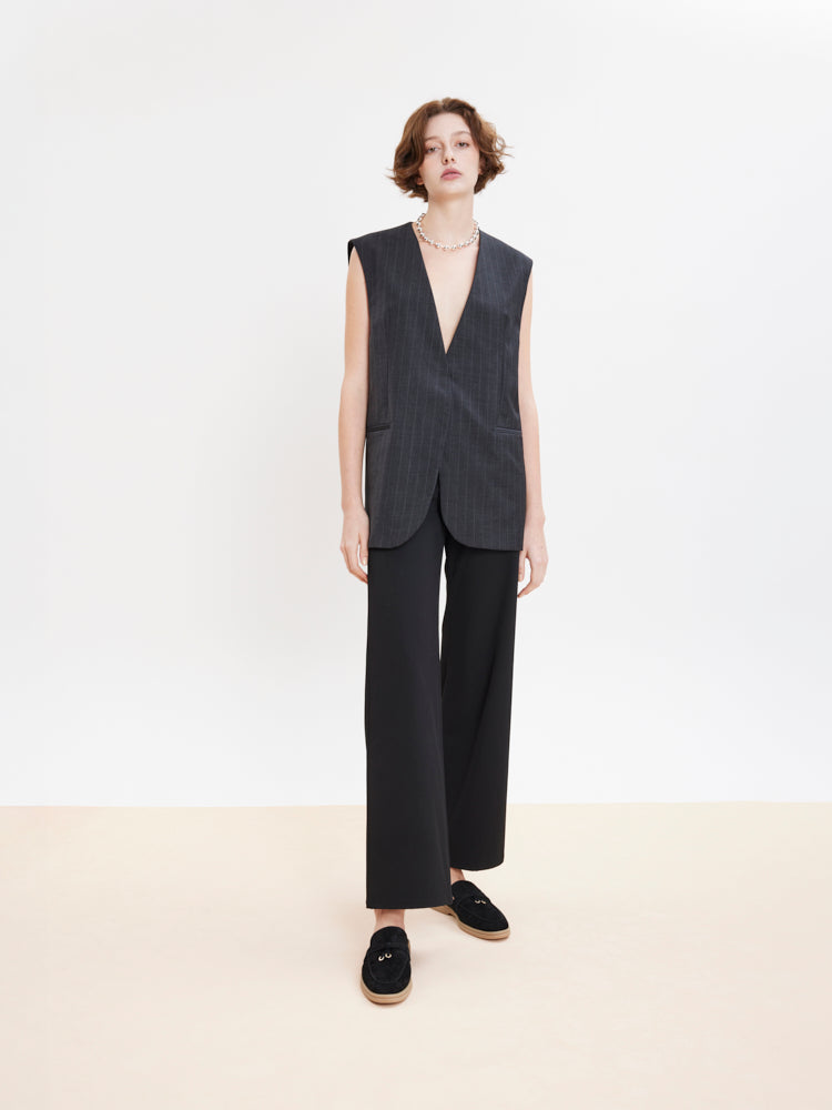 PAZZION, Mavis Suede Mules, Black