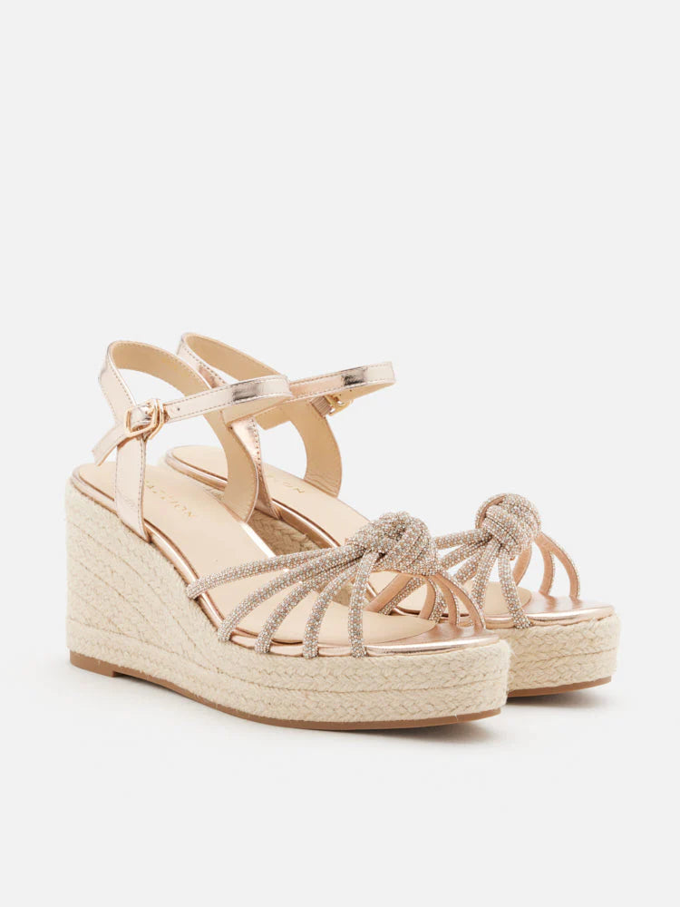 PAZZION, Olivier Crystal-Knot Wedges, Champagne
