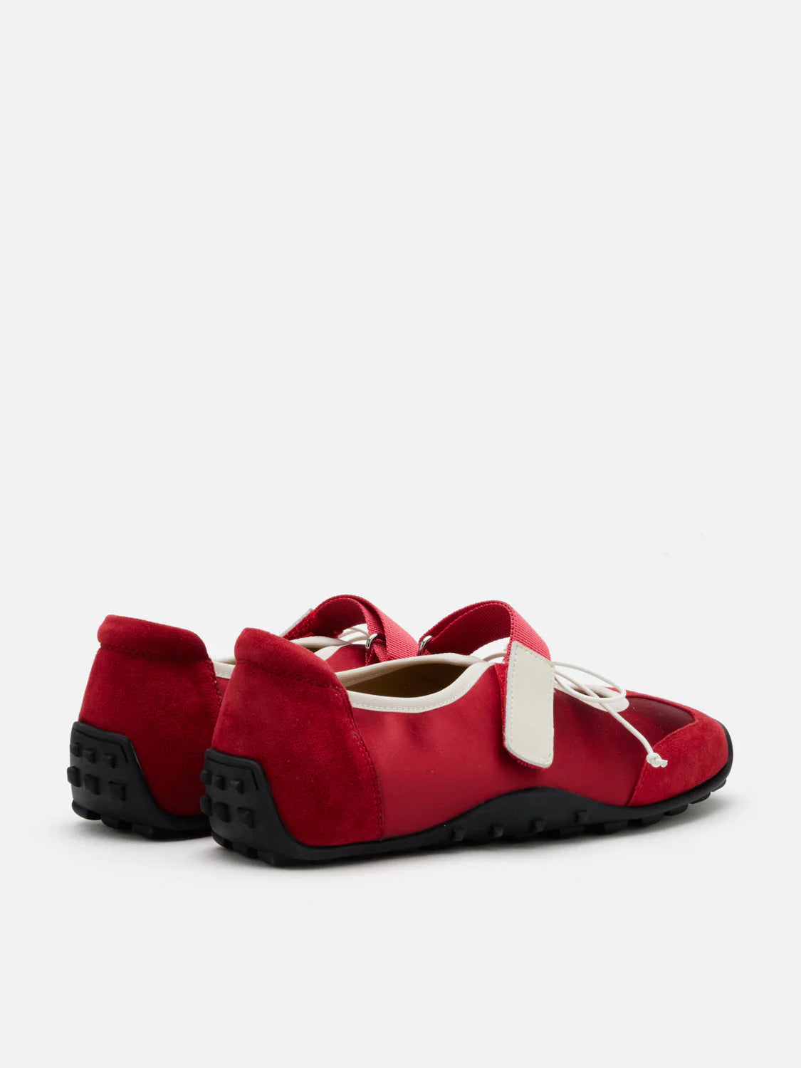 PAZZION, Oravienne Bow-Tied Velcro Sneakers, Red
