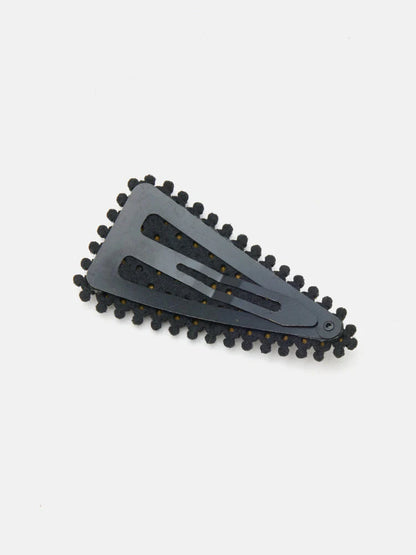 PAZZION, Amara Diamante Hair Clip, Pewter