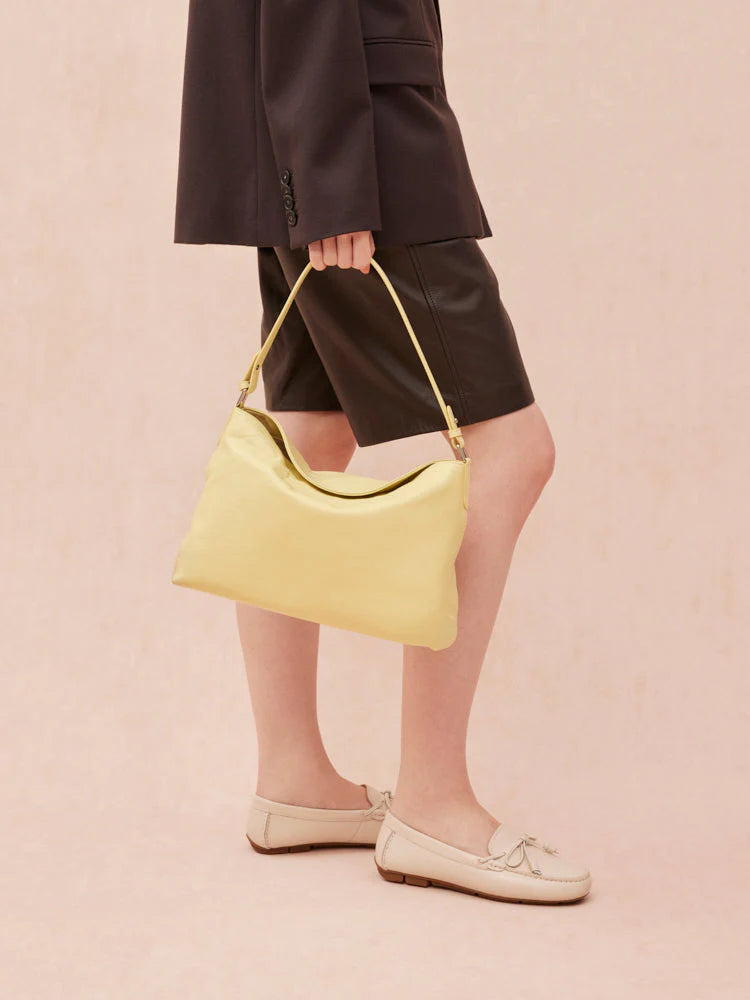 PAZZION, Amia Slouchy Shoulder Bag, Yellow