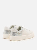 PAZZION, Arco Trainers with Crystal Embellishments, Beige