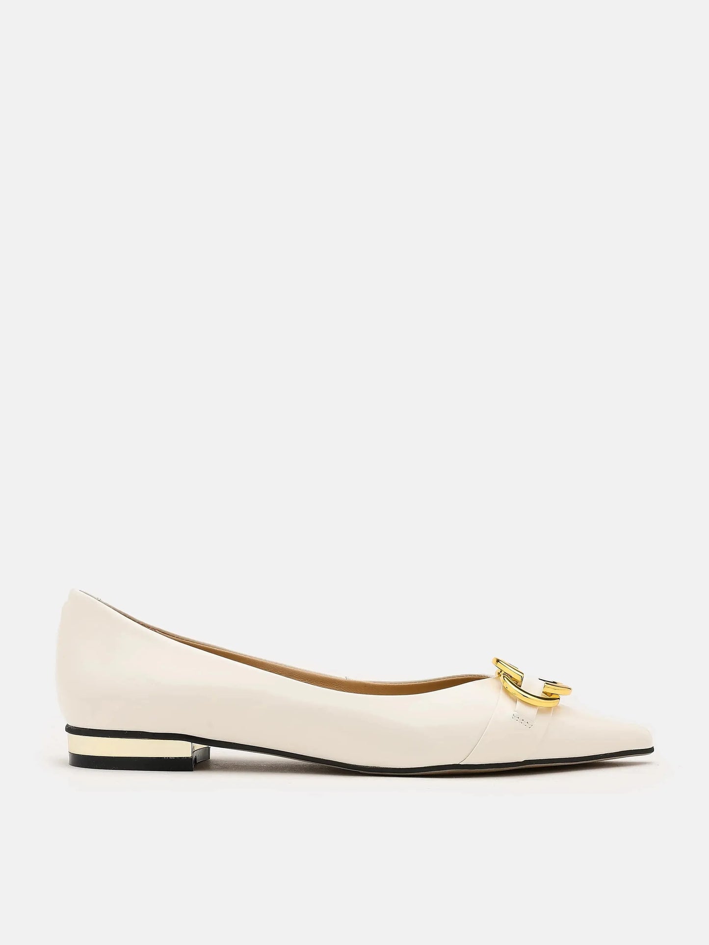 PAZZION, Ashland Pointed-Toe Ballet Flats, Beige