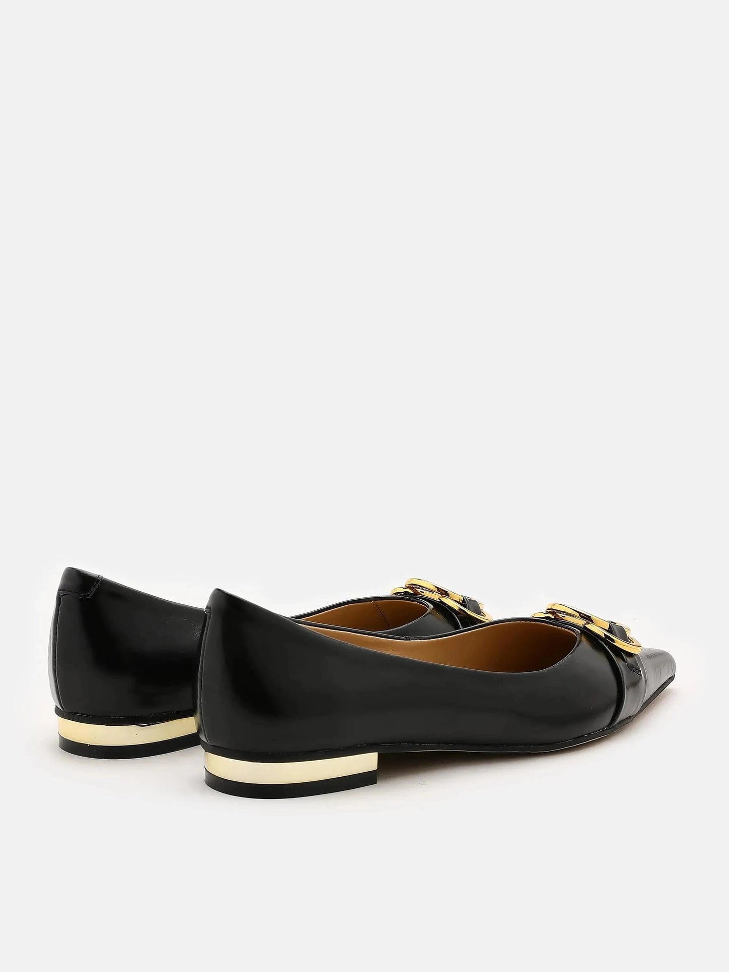 PAZZION, Ashland Pointed-Toe Ballet Flats, Black