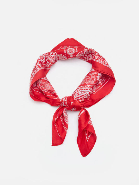 PAZZION, Audrey Printed Scarf, Red