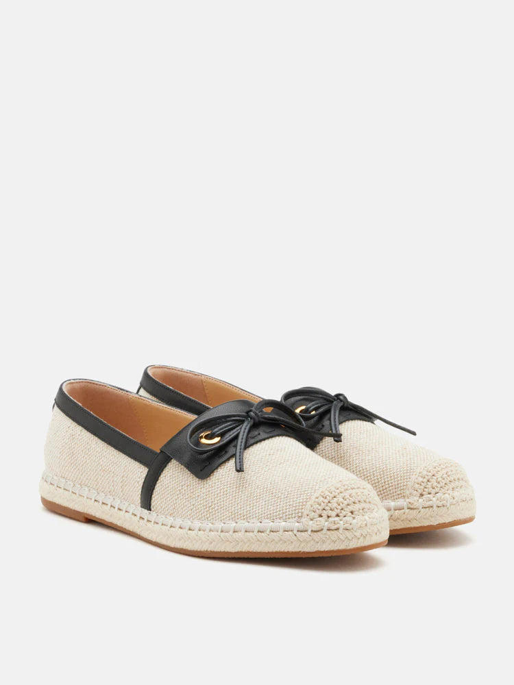 PAZZION, Avianna Bow Espadrilles, Black