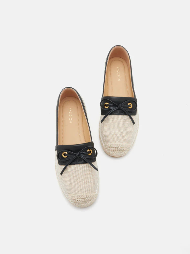 PAZZION, Avianna Bow Espadrilles, Black