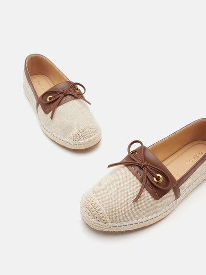 PAZZION, Avianna Bow Espadrilles, Brown