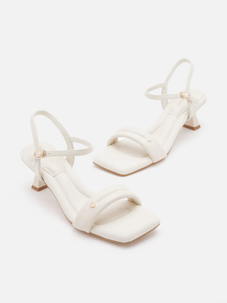 PAZZION, Bella Strappy Heels, Beige