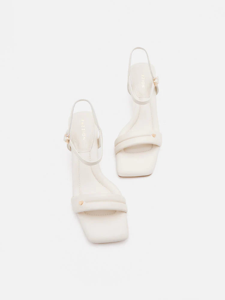 PAZZION, Bella Strappy Heels, Beige