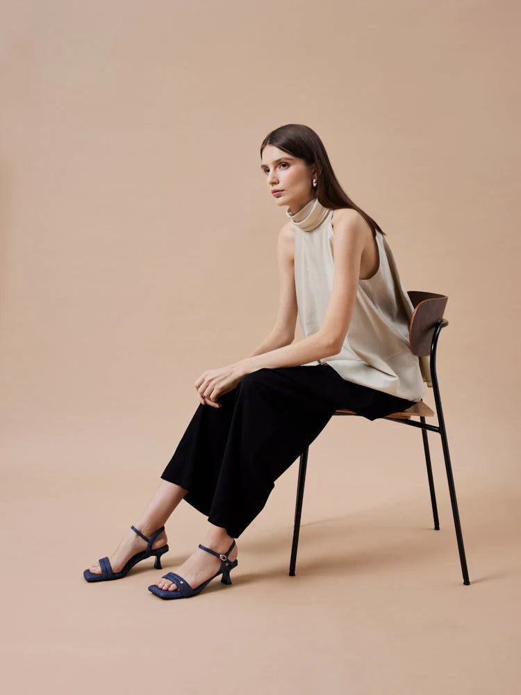 PAZZION, Bella Strappy Heels, Blue