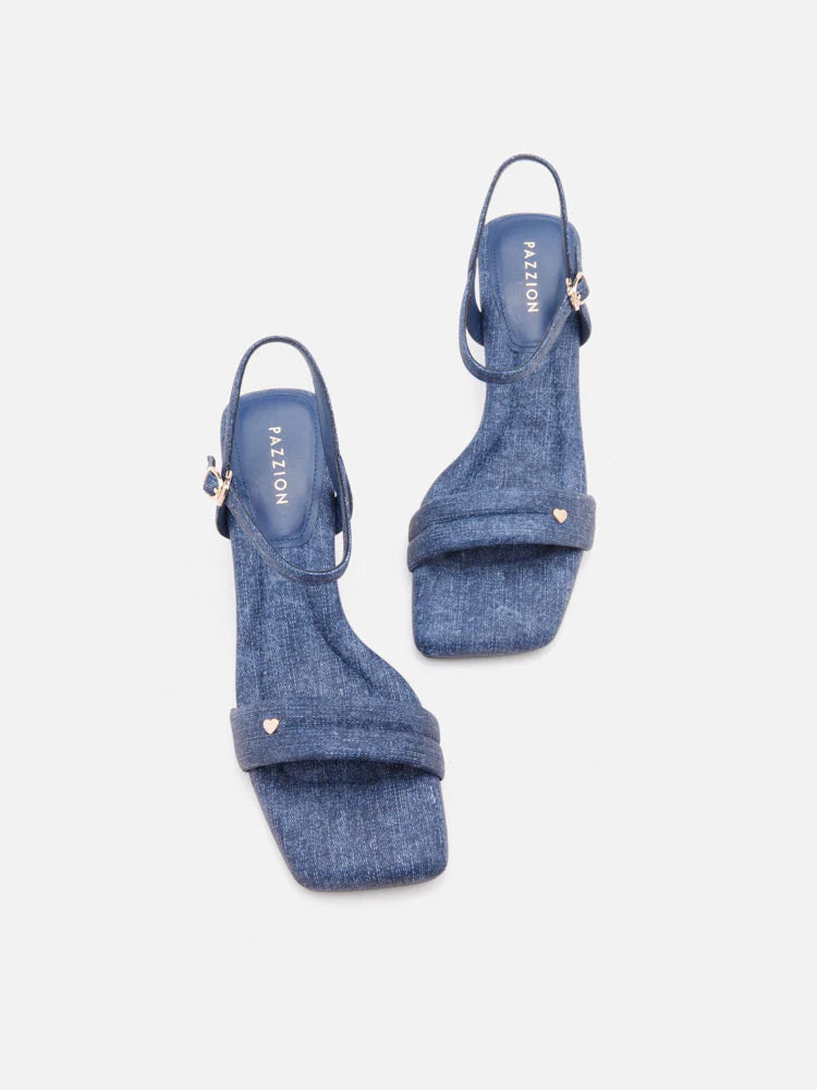 PAZZION, Bella Strappy Heels, Blue