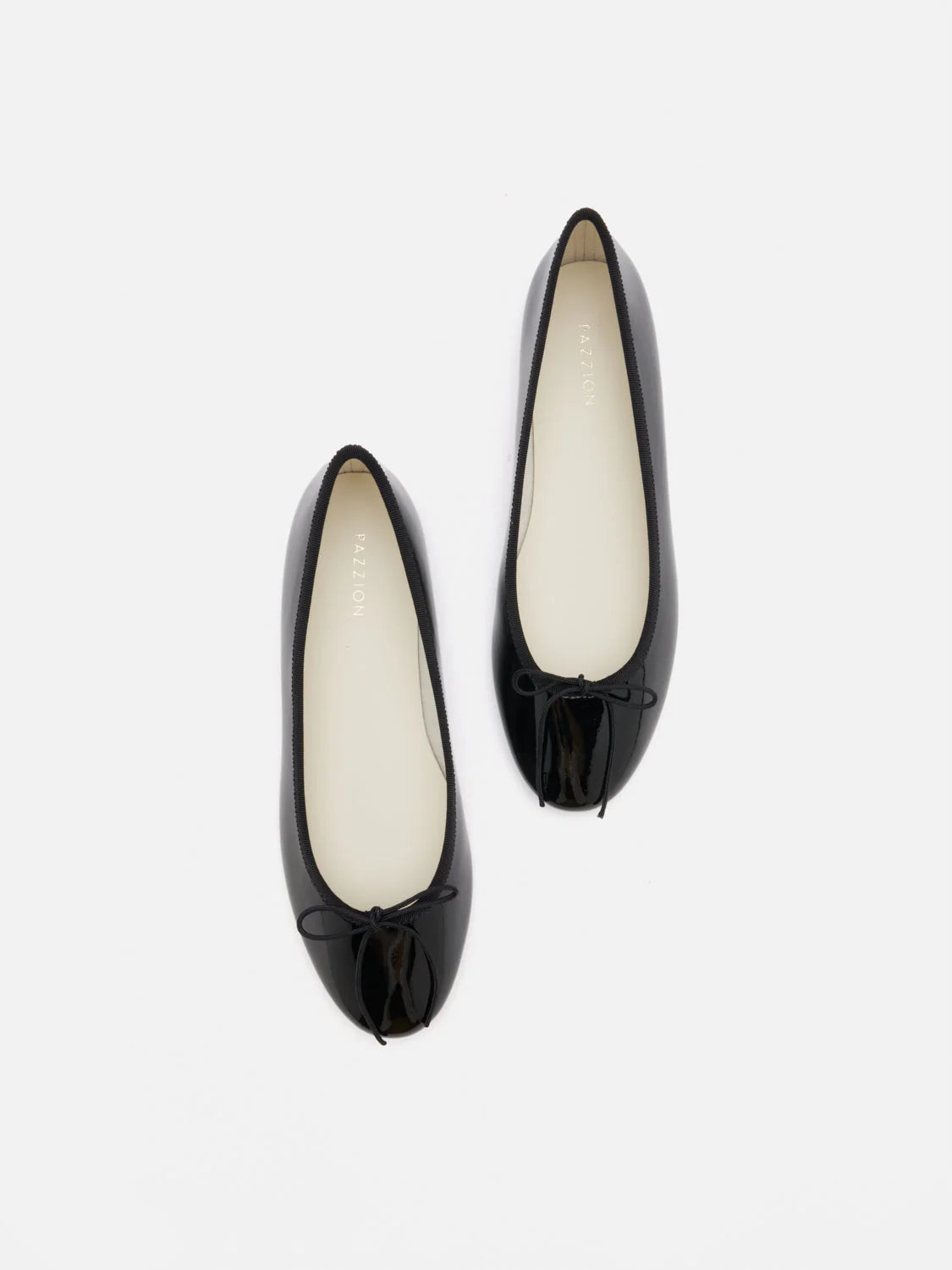 PAZZION, Belmara Bow-Tied Leather Ballet Flats, Black