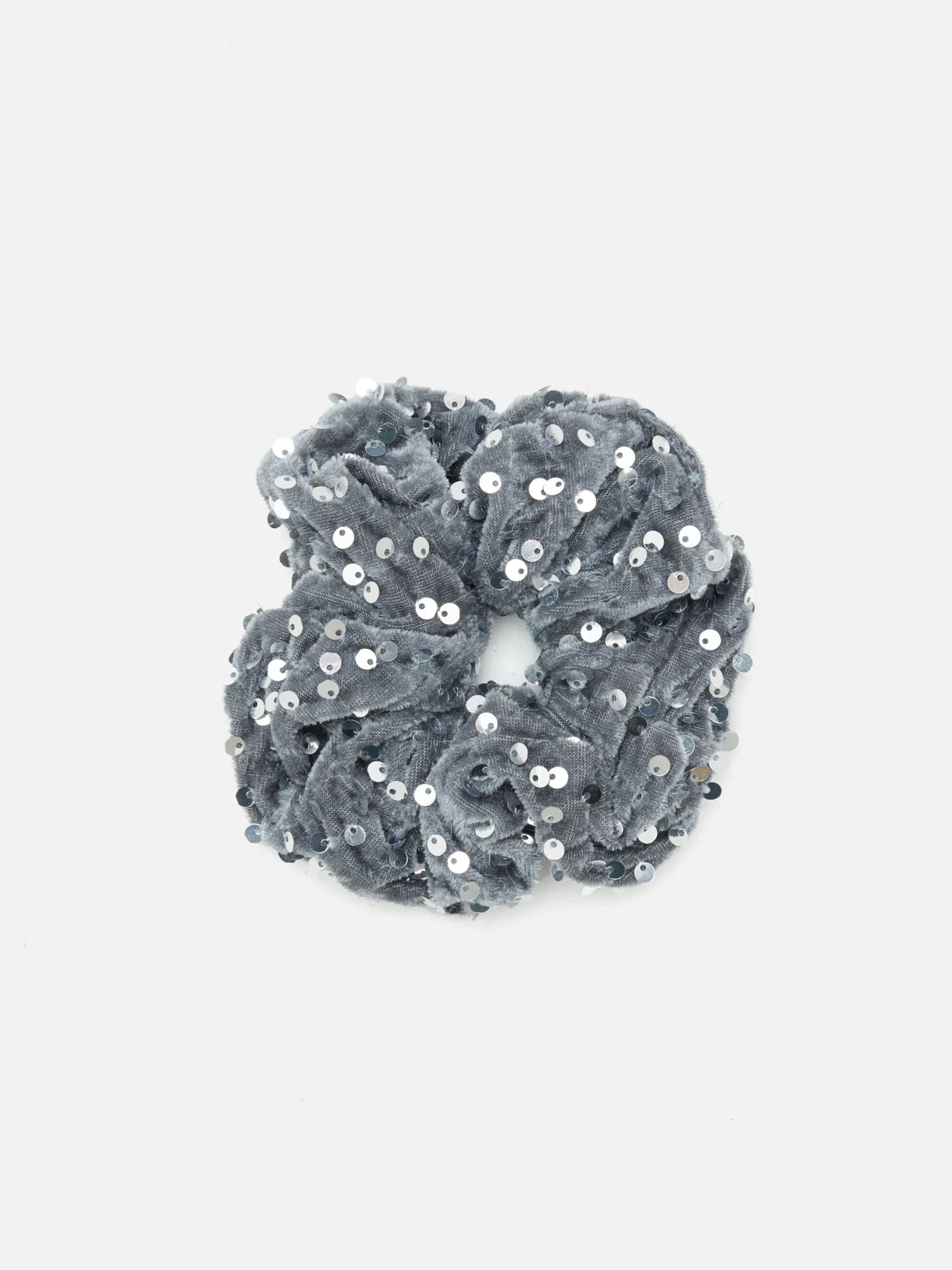 PAZZION, Brigitte Sequins Scrunchie, Grey