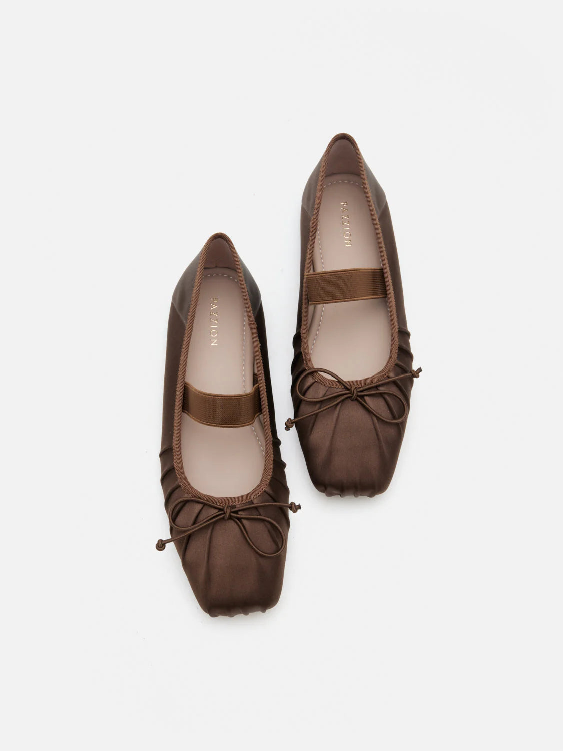PAZZION, Brivelle Silk Mary Janes, Darkbrown