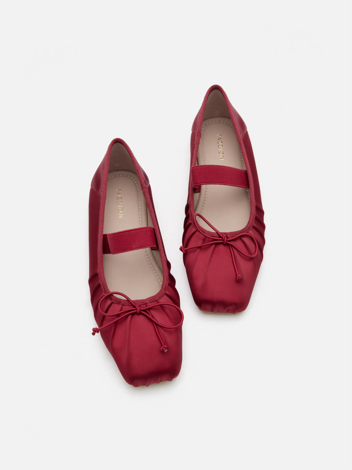 PAZZION, Brivelle Silk Mary Janes, Red