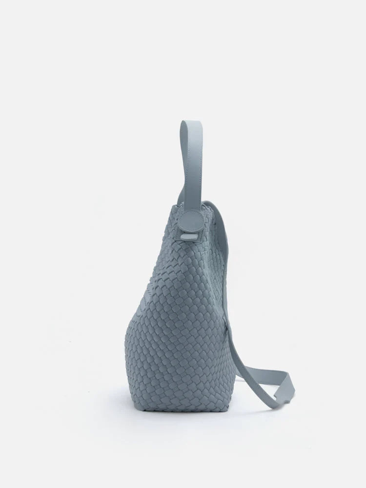 PAZZION, Cara Woven Bag, Grey