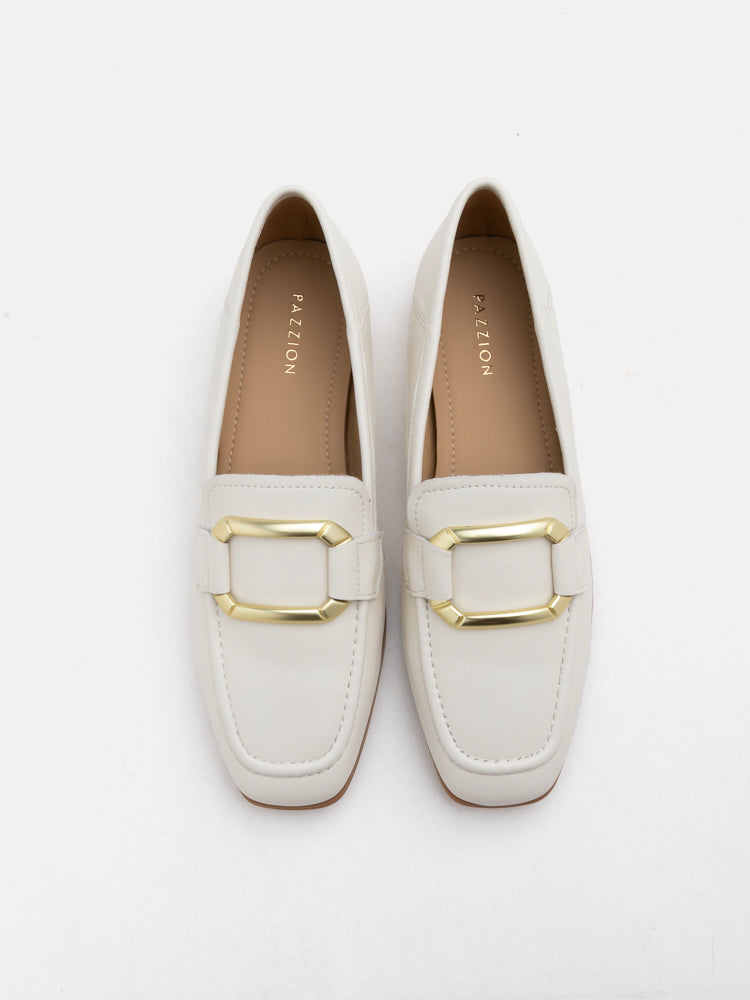 PAZZION, Cariad Loafer Flats, Beige