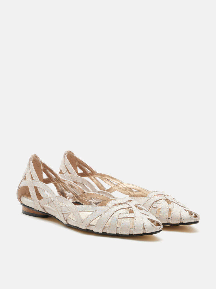 PAZZION, Celina Strappy Flats, White