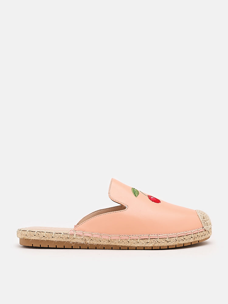 PAZZION, Cherry-ish You Slip On Mules, Pink