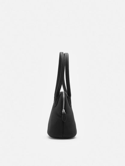 PAZZION, Clara Rounded Top Handle Bag, Black