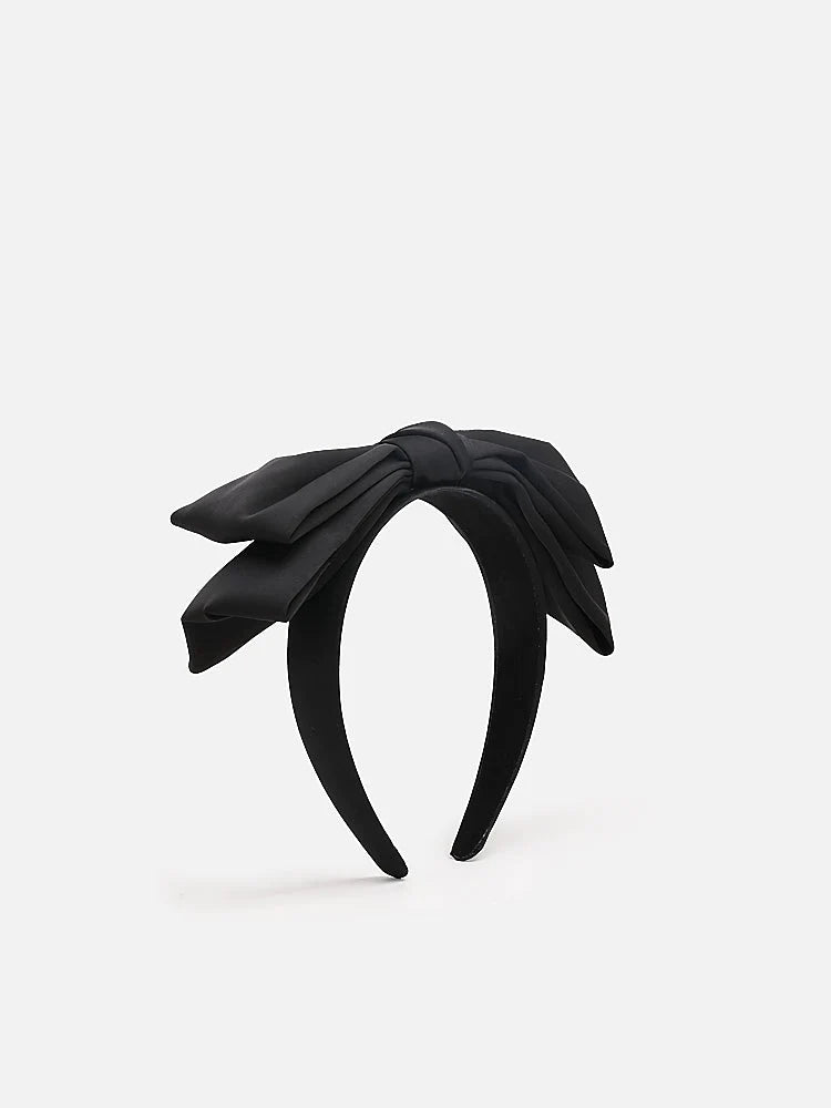 PAZZION, Clementine Big Bow Hair Band, Black