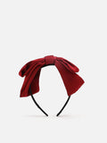 PAZZION, Clementine Big Bow Hair Band, Wine