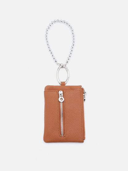 PAZZION, Cleo Mini Chained Pouch, Brown