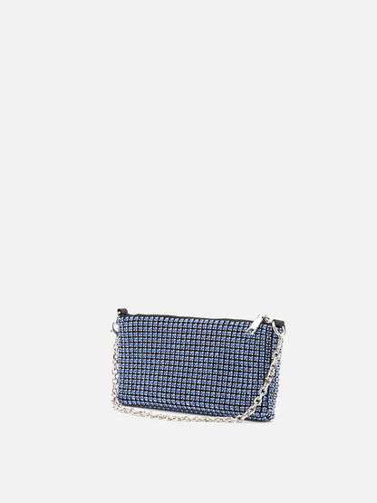 PAZZION, Coraline Diamante Crossbody Sling Bag, Blue