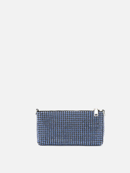 PAZZION, Coraline Diamante Crossbody Sling Bag, Blue