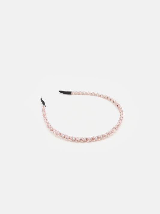 PAZZION, Dara Diamante Hair Band, Pink
