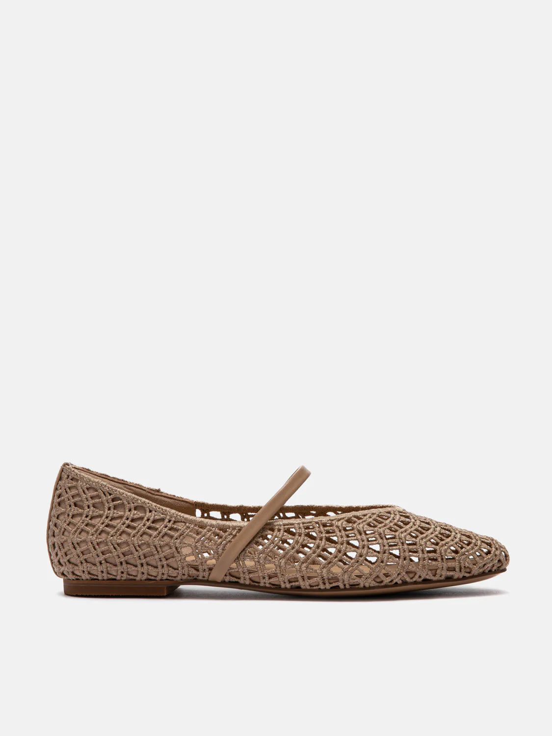 PAZZION, Dovira Woven Embossed Flats, Almond