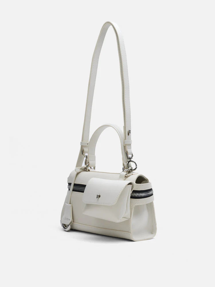 PAZZION, Elettra Compact Satchel, Beige
