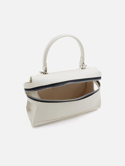 PAZZION, Elettra Compact Satchel, Beige
