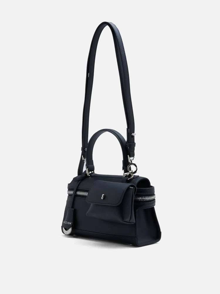 PAZZION, Elettra Compact Satchel, Black