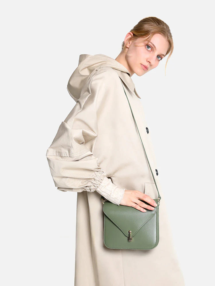 PAZZION, Elizabeth Leather Bag, Green