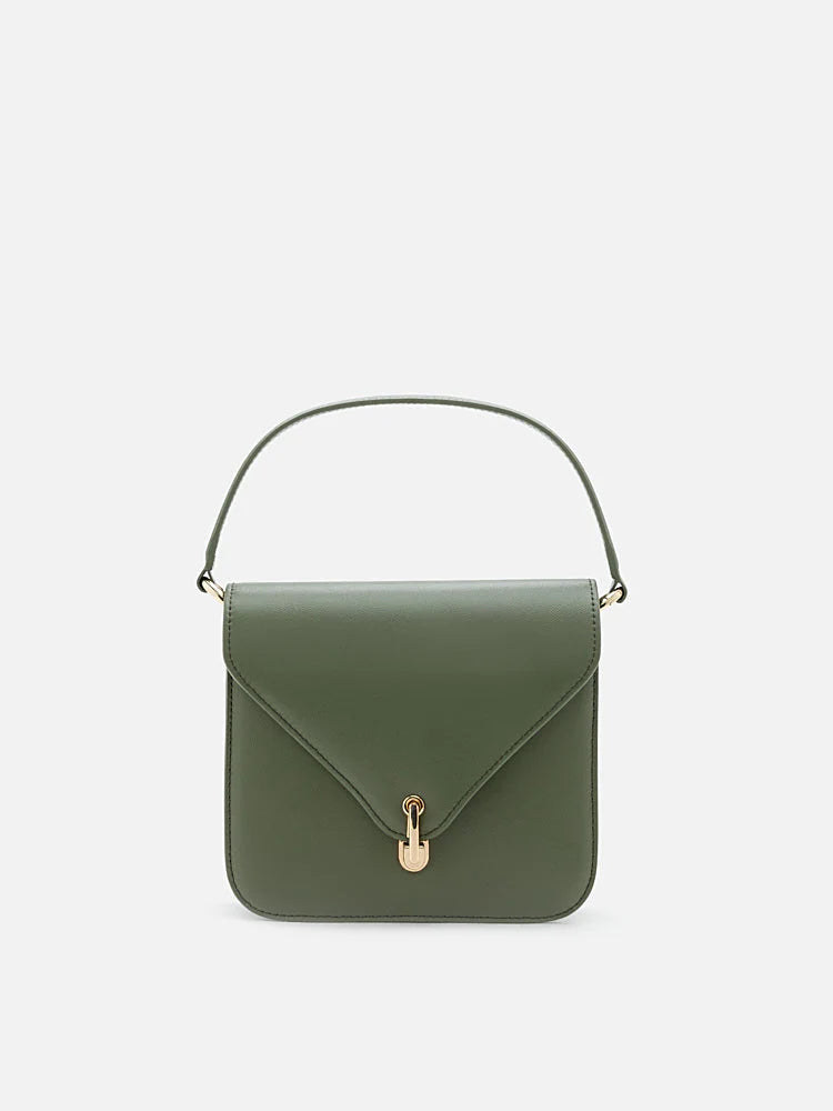 PAZZION, Elizabeth Leather Bag, Green